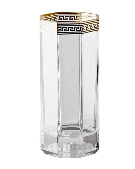 versace drinking glass